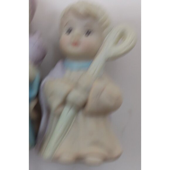 Lot of 9 Russ Berrie Bisque Mini Figurines Vintage Figurine Set Collectible - Picture 9 of 15